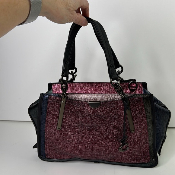 Coach Metallic Dreamer Colourblock Satchel Handbag - Picture 2 of 16